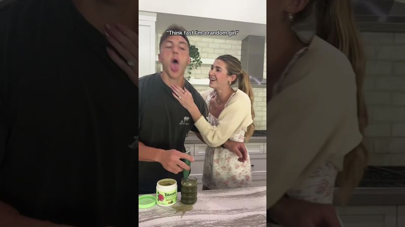 Think fast I’m a random girl. #funny #funnyvideo #prank