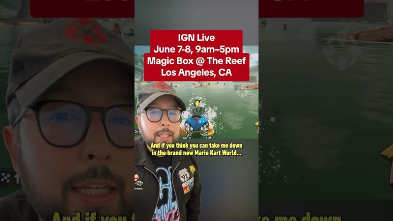 Can you beat us at Mario Kart World? Come to IGN Live to find out! #ignlive #ignsummerofgaming