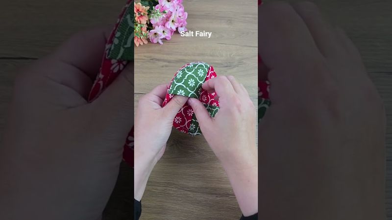 I created something wonderful using leftover fabrics 🌸 #beginnersew #diy #sewingprojects #handmade