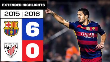 FC BARCELONA 6-0 ATHLETIC CLUB 2015/16 | RESUMEN ampliado