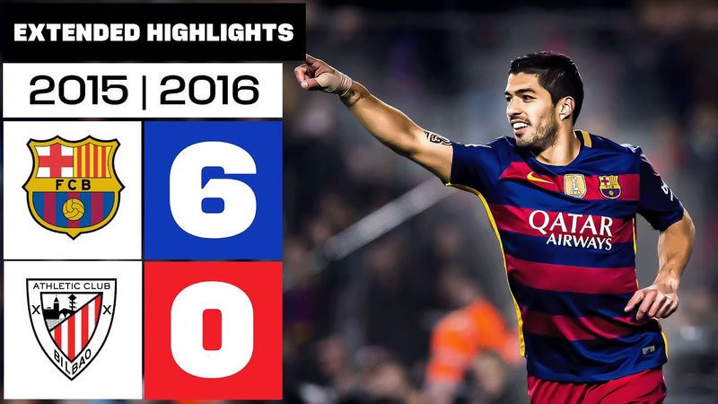 BARCELONA 6-0 ATHLETIC CLUB 2015/16 | Extended Highlights