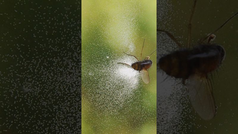 Everything around these flies is infected!