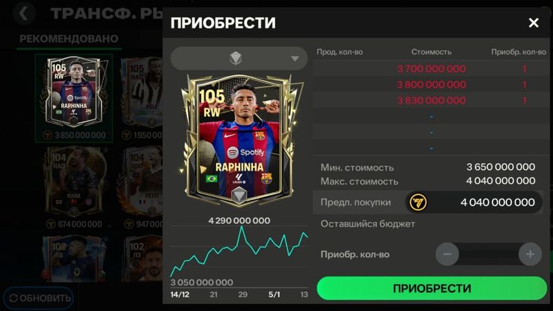 НАКОПИЛ НА ЧИТЕРНОГО ИГРОКА в FC MOBILE ЗА ЧЕТЫРЕ ДНЯ!!