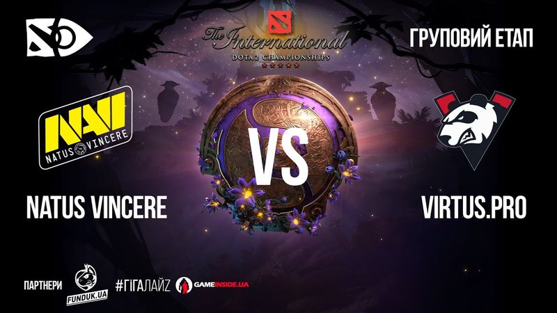 [UA] Natus Vincere vs Virtus.pro | Груповий етап «The International 2019» | День 2