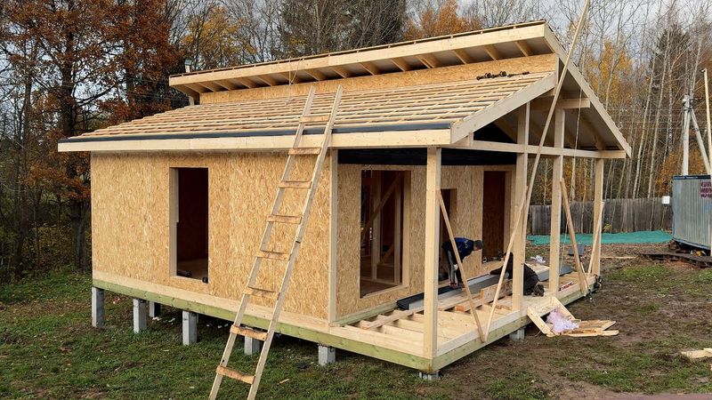 Inexpensive house in 7 days. Full construction process