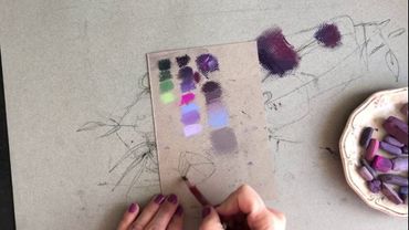 Мастер-класс по пастельной живописи. Букет