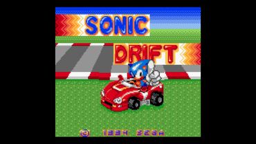Sonic Drift Title Screen (GameGear)