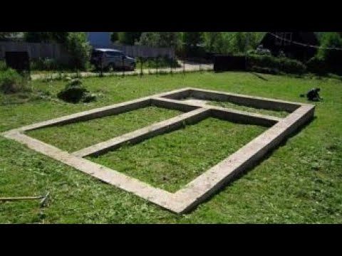 Фундамент на участке с уклоном 50см