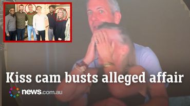 Alleged affair caught on Coldplay kiss cam