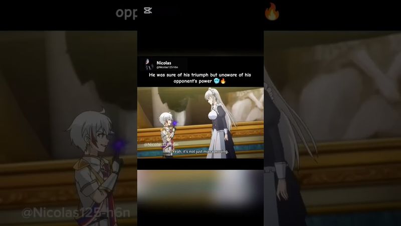 He was sure of his triumph but unaware of his opponent's power