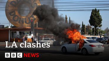 President Trump orders National Guard to LA after clashes over immigration raids | BBC News