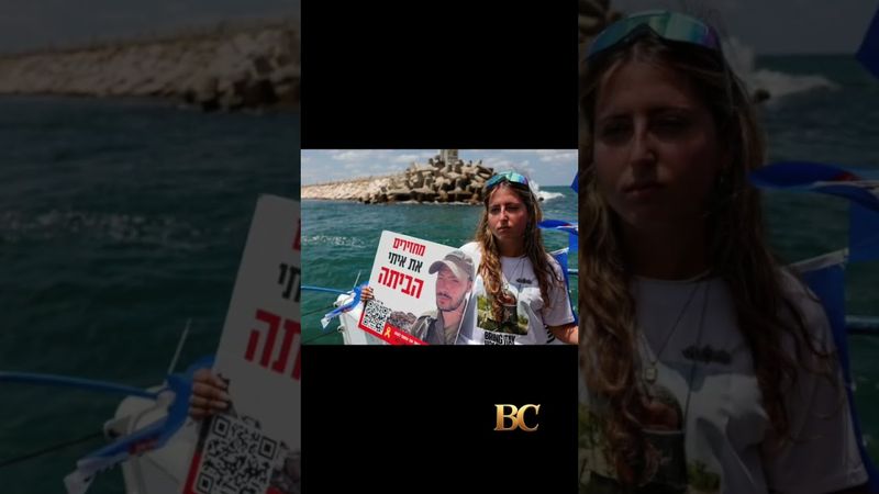 Famílias de reféns navegam em direção a Gaza pedindo que Israel acabe com a guerra