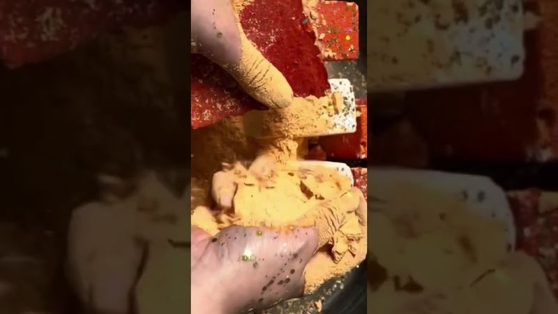 Orange & White Fresh Chalk Blocks