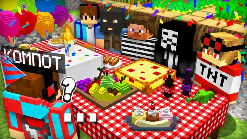 ICH HABE NICHT ERWARTET, SIE AUF MEINER GEBURTSTAGSPARTY IN MEINERCRAFT ZU SEHEN | Compot Minecraft