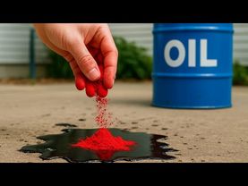 Misture pigmento em PÓ e ÓLEO de motor usado e DESAFIE todas as leis da CIÊNCIA!