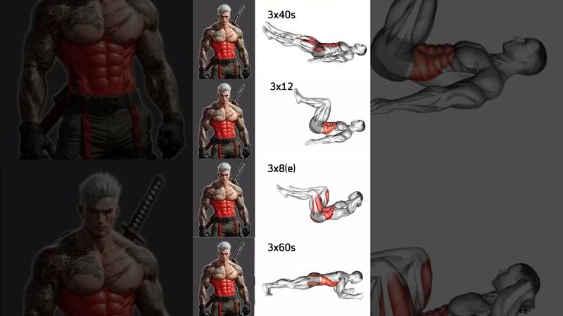 Do This Daily for Shredded Abs | 4 Moves to Boost Core Size 💥#shorts