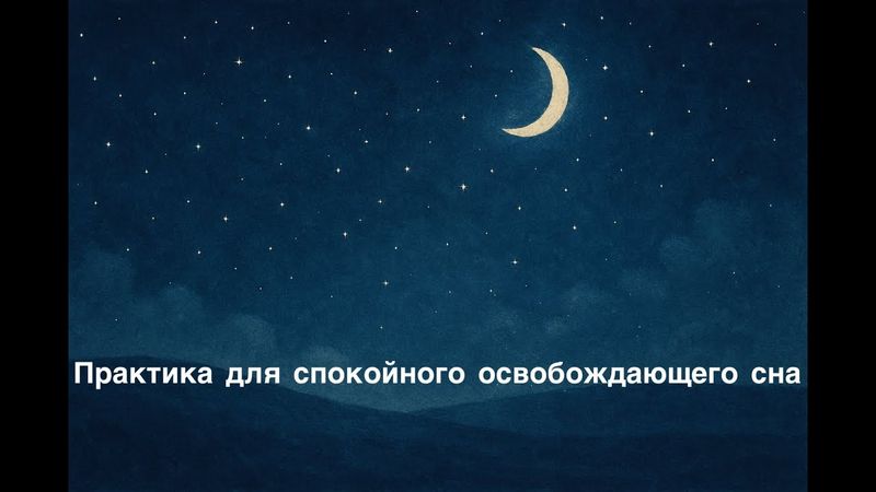 Практика для спокойного освобождающего сна