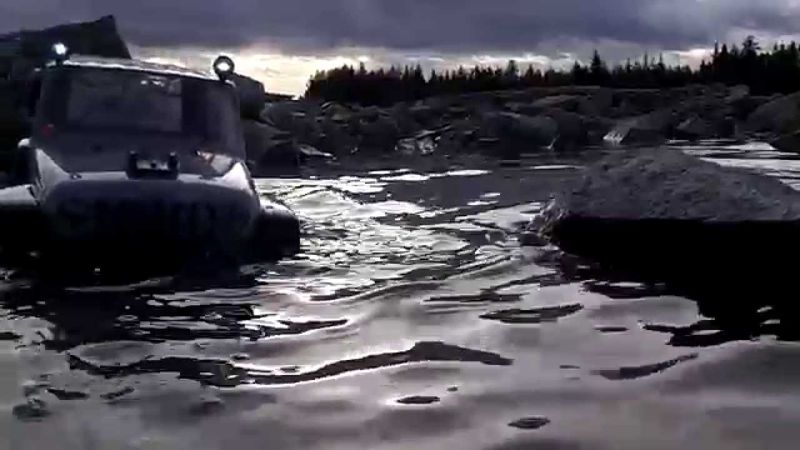 The RC Jeep Man´s wet and ruogh ride