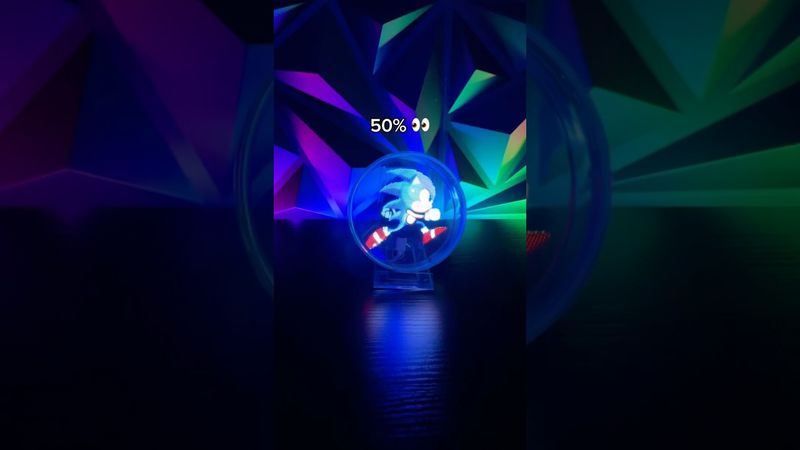 I’m obsessed with THIS futuristic fan 😳🤩 #led #anime #hologram #ledlights #shorts