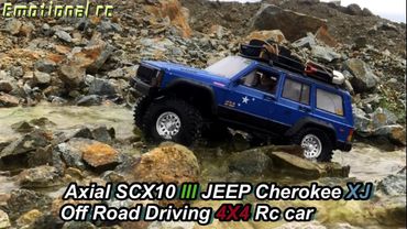 Axial SCX10 III JEEP Cherokee XJ Off Road Driving 4X4 Rc car