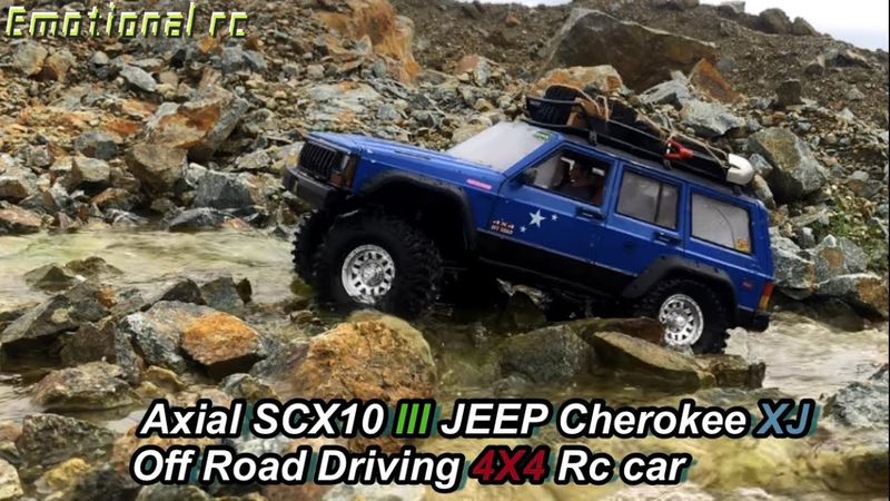 Axial SCX10 III JEEP Cherokee XJ Off Road Driving 4X4 Rc car