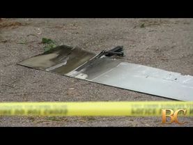 Flap falls from Delta plane, lands in driveway