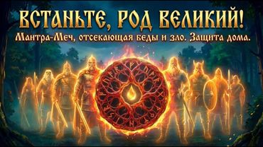ВСТАНЬТЕ РОД ВЕЛИКИЙ! 🛡️ Мощный Призыв Защиты. Мантра-Меч, отсекающая беды и зло. Сила Рода.