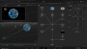 3D планета в Davinci Resolve FUSION