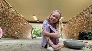 ￼Scooter race with cousins and 🤮 brother