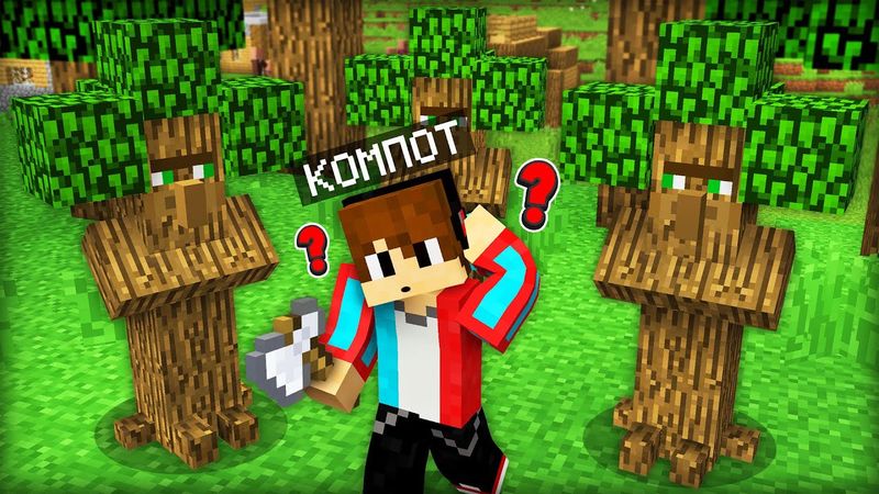 VILLAGERS DISGUISED THEMSELVES AND HID FROM ME IN MINECRAFT | Compot Minecraft