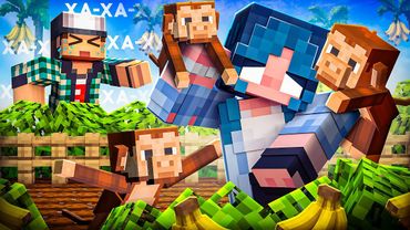 НАПАДАЮ НА ОГОРОДЫ ИГРОКОВ АРМИЕЙ ОБЕЗЬЯН В GROW A GARDEN В МАЙНКРАФТ!