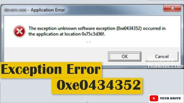 The Exception Unknown Software Exception 0xe0434352 Error |   Solved 💯% -  2022