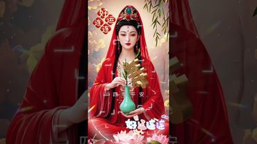 紅衣觀音菩薩庇佑，平安吉祥， 好運連連#紅衣觀音 #觀世音菩薩大慈大悲