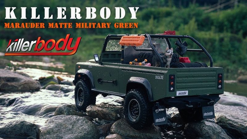 Killerbody 1/10 MARAUDER Matte Military Green (Printed) body - Traxxas TRX 4 Chassis