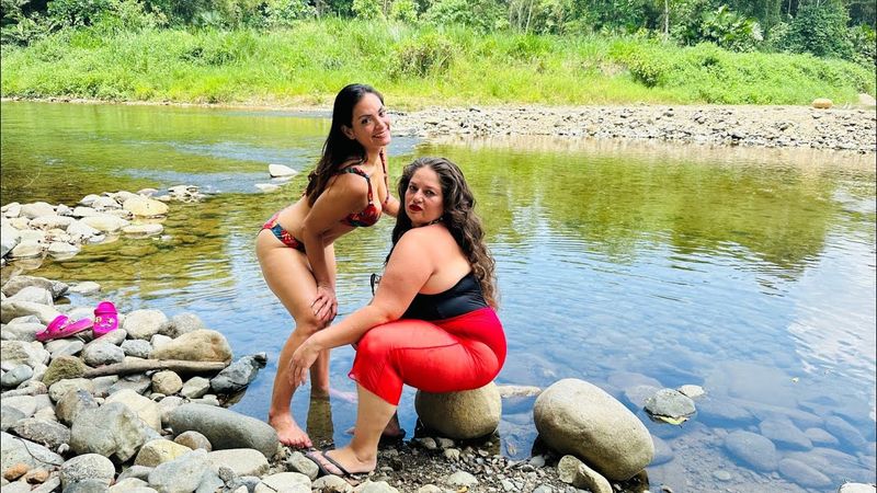 Fui al rio con mi amiga y esto paso