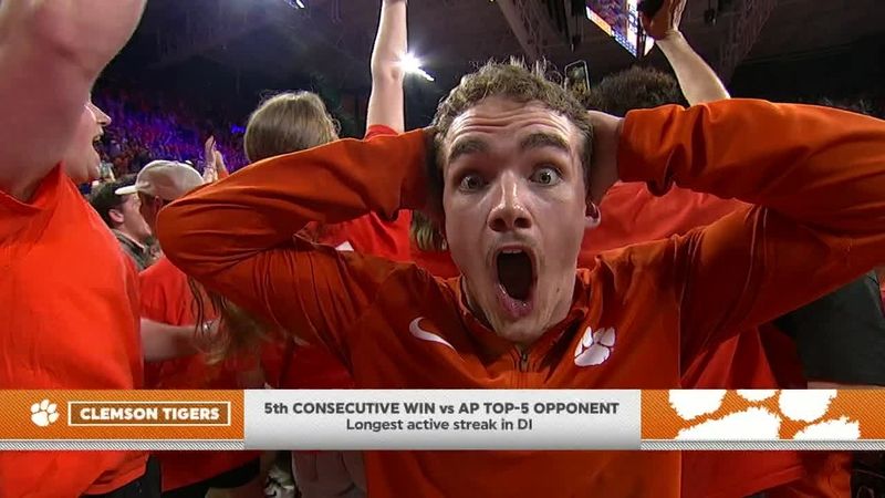 Clemson fans STORM THE COURT after beating No. 2 Duke 👀 | ESPN College Basketball
