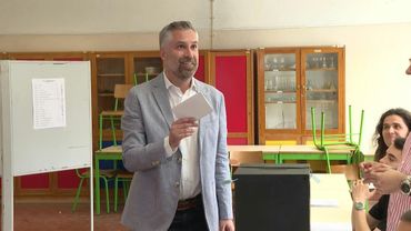 Socialist leader Pedro Nuno Santos casts vote in Portuguese election | AFP