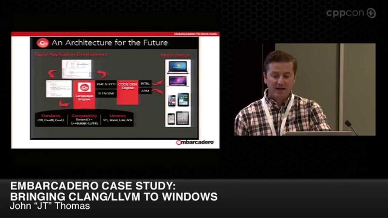 Embarcadero Case Study: Bringing CLANG/LLVM To Windows - John "JT" Thomas [ CppCon 2014 ]