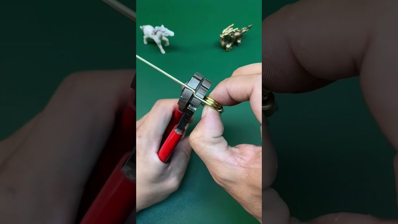 Making a Motorcycle Keychain by Hand #diy #shorts #reel