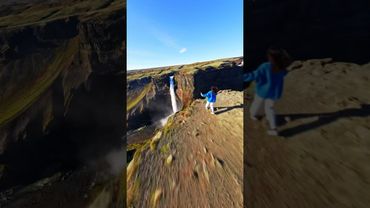 Metí mi dron en la cascada 🤯
