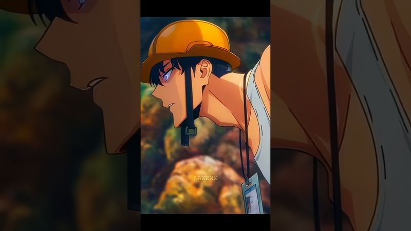 КАКОЙ-ТО ОН СИЛЬНЫЙ ДЛЯ Е РАНГА 🤨 #аниме #анимемомент #anime