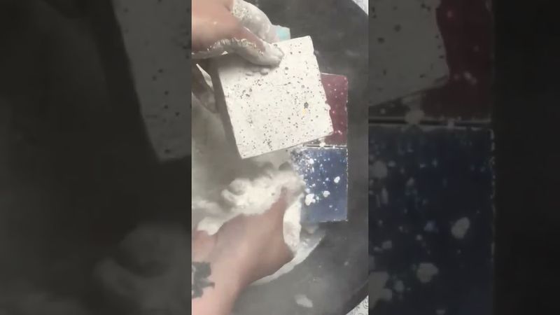 Glittery Blocks of Chalk