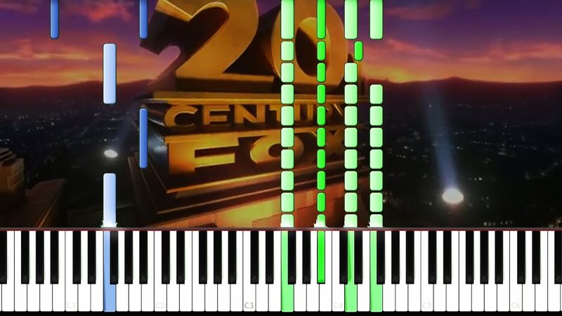 20th Century Fox Intro - Piano tutorial