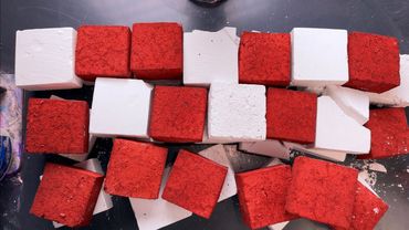 Super gritty RED/CORAL Blocks