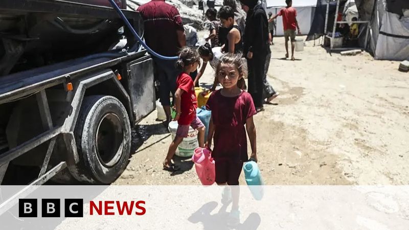 Israeli defence minister plans to move Gaza's population to camp in Rafah | BBC News