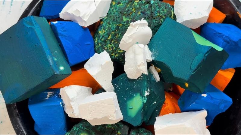 Deep Dyed Colorful Soft Crispy Gym Chalk Crush