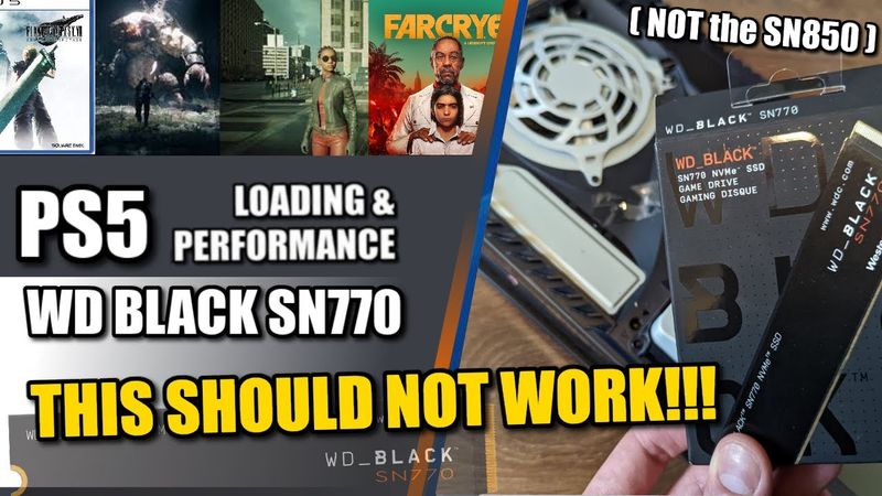 WD Black SN770 PS5 SSD Test - Will It Work?