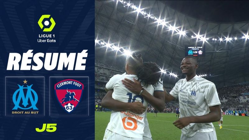 OLYMPIQUE DE MARSEILLE - CLERMONT FOOT 63 (1 - 0) - Résumé - (OM - CF63) / 2022-2023