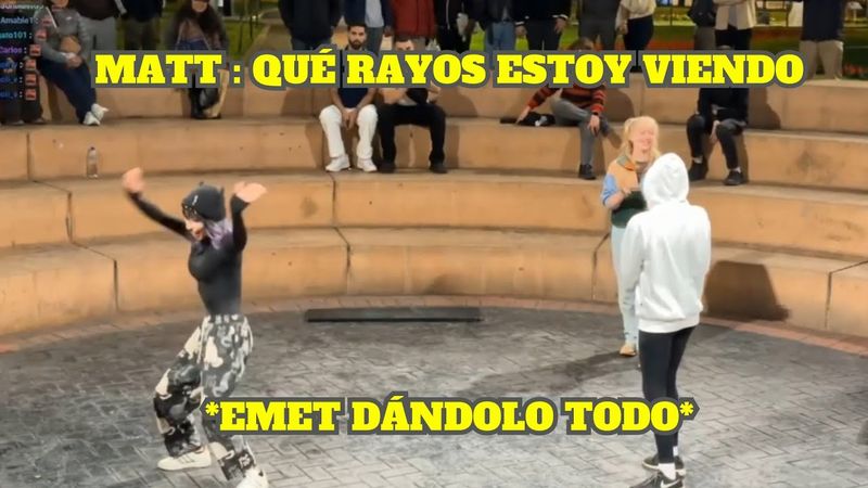 EMETSUKI SE PONE A BAILAR EN EL PARQUE KENNEDY