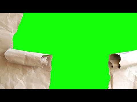 Футаж HD. Рвется бумага, хромакей